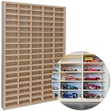 KRUZZEL Autogarage Regal aus Holz für Spielzeugautos – 90 Fächer...