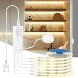 CHNMALITAI 12V COB LED Streifen, 6 Pcs 3M Warmweiß COB LED Strip...