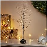 com-four® LED Baum als dekorative Beleuchtung - Lichterbaum mit 48...