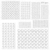 Gummipuffer Transparent,moinkerin 414 Stück Schutzpuffer Gummipuffer...