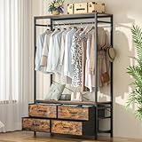 Yorbay Kleiderständer Offen Garderobenständer Kleiderschrank:...