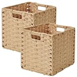 Sagittar Faltbarer Korb Geflochten aus Rattan-Imitat, 31x31x31cm...