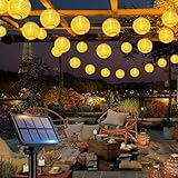 bitjam 8M 15LED Solar Lampions Außen Wetterfest, IP65 Wetterfest...