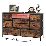 WOLTU Kommode mit 8 Stoffschubladen, Stauraum für Wohnzimmer,...