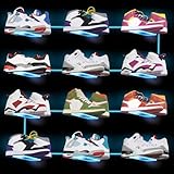 LINYAPRY Schwebendes Schuhregal mit Lichtern, leuchtende Farbwechsel,...