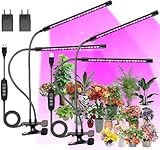 FECiDA 2-Pack 2-Head Pflanzenlampe LED, Vollspektrum Wachstumslampen...