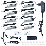 OASHISU Vitrinenbeleuchtung 8er Set 6 * 5050SMD Warmweiß LED-...