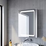 SONNI Spiegelschrank Bad Badezimmer Spiegelschrank mit Beleuchtung 50...