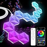 10 Pack Hexagon LED Gaming Wandleuchte, 9.2cm Hexagon Led Panel, RGB...