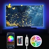 Nixtrve LED TV Hintergrundbeleuchtung, TV LED Strip 3M USB Bluetooth...