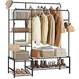 SONGMICS Kleiderständer, offener Kleiderschrank, Garderobenständer...