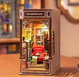 ROWOOD Book Nook Kit Buchhandlung, DIY Miniature Room, Puzzle Haus...