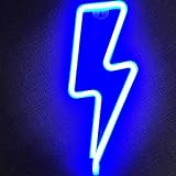 Letimor Led Blitz Neonlicht Nachtlicht für Schlafzimmer - Batterie...
