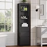 FORABAMB Badezimmerschrank Hochschrank 180x40x30cm Badschrank schmaler...