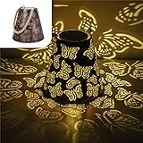 Gadgy Solar-Laterne mit Schmetterlingseffekt – orientalische,...