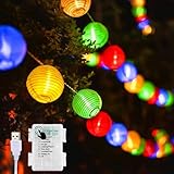 7,8 Meter 30er lampions lichterkette mit Batterie/Usb, Lichterkette...