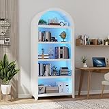 Gurexl Smart Bücherregal mit LED Beleuchtung und Menschlicher Sensor...