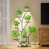 BACEKOLL Pflanzenständer mit Wachstumslicht - 8 Ebenen Blumenständer...