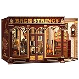 Fsolis DIY Book Nook Kit & Puppenhaus mit LED-Beleuchtung - Kreatives...