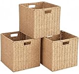Accmuzzy 3er-Set Aufbewahrungs Korb geflochten,Aufbewahrungskorb...