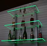 Design Bar Regal LED ideal Flaschen und Gläser RGB Version...