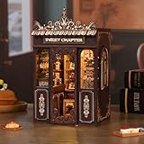 Harupink Book Nook Kit mit LED Beleuchtung, DIY Booknook Diorama 3D...