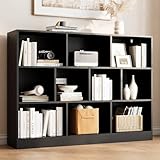 AUREUM OPAL Bücherregal, Standregal mit 3 Ebenen 10 Ablagen,...