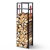 VOUNOT Verstellbare Kaminholzregal Metall, 3 Größen Einstellbar,...