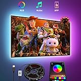 Romwish LED TV Hintergrundbeleuchtung, 4.5M LED Strip USB Bluetooth...