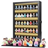 Minifiguren-Vitrine, schwarz, 40,6 x 30,5 x 5,1 cm, Vitrine mit...