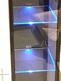 2x LED-Glasboden-Regal-Schrank-Vitrin-Leuchte-Lampe-Beleuchtung,...