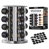 edihome, Gewürzkarussell, Gewürzregal, Drehbar 360º,...