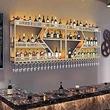 Wandweinregal Metall Mit LED-Beleuchtung & Modulare...