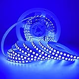 Tesfish 12V LED Streifen Licht, 5 Meter Blau Lichtleisten SMD 5054...