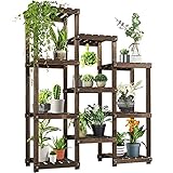 Yaheetech 7-stufiges Pflanzenregal Outdoor Blumentreppe Holz Draussen...