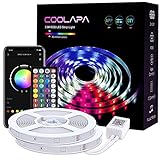 COOLAPA LED Strip 20M, Led Streifen RGB 5050, LED Stripes mit 40...