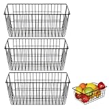 Bhina 3 Stück Aufbewahrungskörbe aus Draht, Metallkorb Klein, Bad...