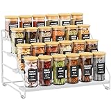 Gucass 4 Etagen Gewürzregal Stehend, Metall Gewürzständer...