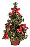 Idena 8582154 - Deko-Weihnachtsbaum mit 20 LED in Warmweiß, ca. 35 cm...