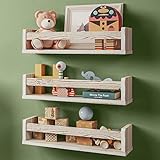 NATURE SUPPLIES Bücherregal Kinder, 3er-Set, Regal Kinderzimmer,...