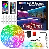 30M Outdoor LED Strip Lights, Wasserdicht IP68 Farbwechsel RGB LED...