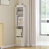 Hzuaneri Bücherregal, 4-Tier Bücherschrank, Würfelregal, Modernes...