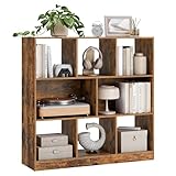 VASAGLE Bücherregal, Regal, Würfelregal, Standregal, 8 offene...