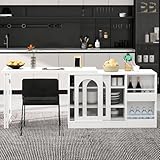 Bladez Ausziehbarer Bartisch 360° Drehbares Sideboard Essbar,...