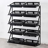 Kommerzielles Regal mit Körben für Supermarkt, Küche, Büro und...