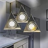 Dapo LED-Aufbau-Unterbau-Leuchte-Lampe Dreieck 3er Set Küchenleuchte...