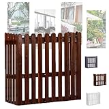 Abdeckung für Klimaanlagen für den Außenbereich, Massivholzzaun,...