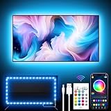 GIPOYENT TV-Lichtleiste, Music Sync LED TV-Hintergrundbeleuchtung,...