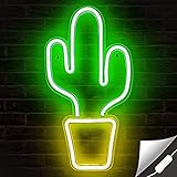 Kaktus LED Neonlichter USB-Aufladung Cactus Führte Leuchtreklame...