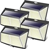 LOTMOS 【4 Stücke】 Solarlampen für Außen mit Bewegungsmelder,...